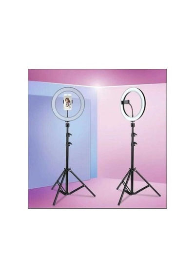 Kuaför Youtuber Makyaj Çekim Ring Fill Lightl Led 2 Mt Stand Stüdyo Işığı Ensiga 10 Inç
