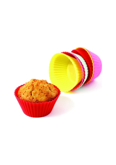 6'Lı Silikon Kek Kalıbı Muffin Cupkek Kalıbı