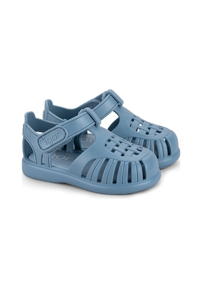 Igor Tobby Solid Çocuk Gri Günlük Stil Sandalet S10271-225 Açık Mavi