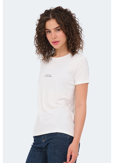 Slazenger Paytons Kadın Ekru Tişört Ekru