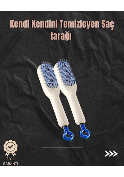 Kendini Temizleyen Hava Yastıklı Saç Tarağı Düğümsüz Tarama