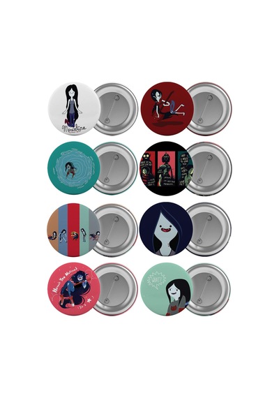 Marceline The Vampire Queen Çanta Rozeti Seti 8 Adet En Büyük Boy