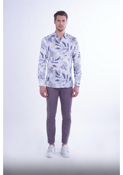 Efor P 1078 Slim Fit Lila Spor Pantolon Lila