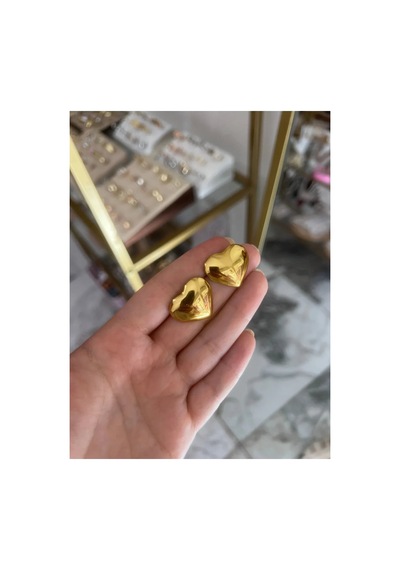 Linalya Jewelry Kalp Küpe Altın - Model 223