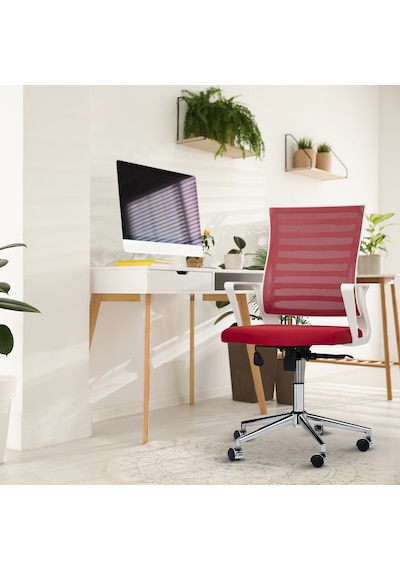 Asbir Mobilya Ceo Fileli Çalışma Koltuğu Ofis Sandalyesi Kırmızı Asbir Mobilya Ceo Fileli Çalışma Koltuğu Ofis Sandalyesi Kırmızı