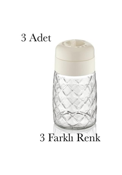 3 Adet Tuzluk Biberlik Baharatlık 3 Farklı Renk Gönderilir Çok Renkli