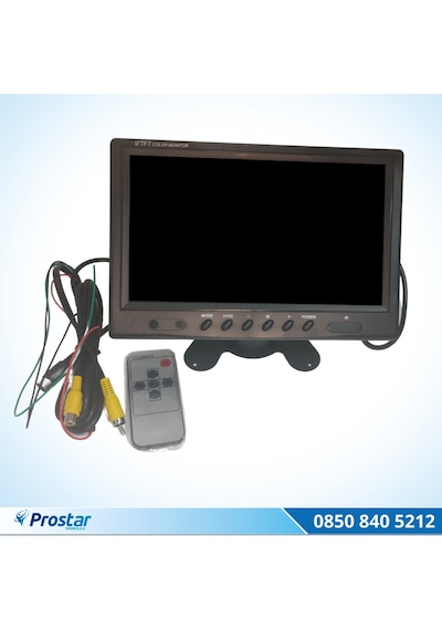 Araç içi Monitör Büyük Ekran 9 inç TFT LCD 2 Kamera Girişli 5 pi