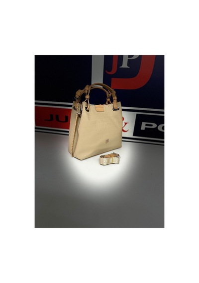 Just Polo Kadın Kum Taba Kabartma Desenli Mıknatıslı Çıtçıt Kapama El Çantası Omuz Askısıyla 4031mh Kum - Taba 47506364