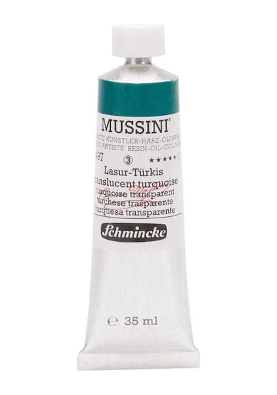 Mussini 35Ml Yağlı Boya Seri:3 No:497 Translucent Turquoise