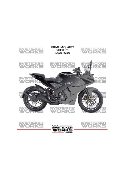 Bajaj Rs200 Kaplama Sticker Çift Renk Motor Kaplama Modeli Hazır Kit Yüksek Kalite 47031326