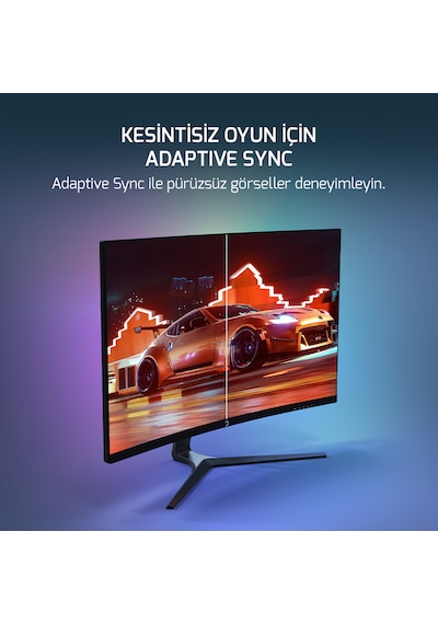 Gamepower Vivid V80 27'' 0.5 MS 300 Hz Curved RGB Full HD Gaming Monitör