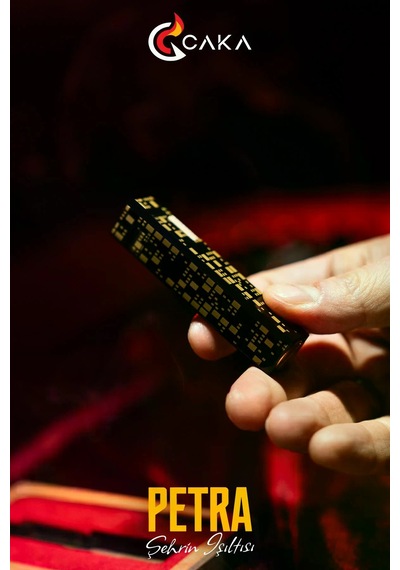 Caka Lighter Petra Black Gold Benzinli Çakmak - Ckl-057