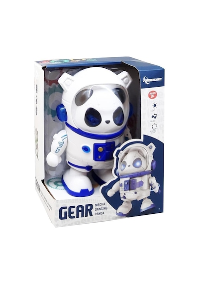 Işıklı Sesli Müzikli Robot Panda 20 Cm Panda