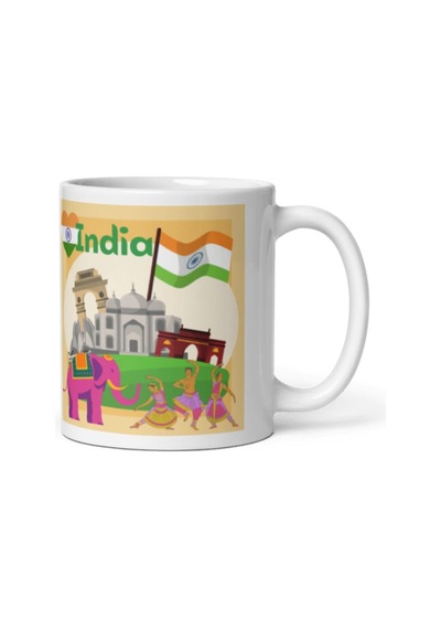 Hindistan Kupa Bardak 2 Adet Seyahat Hatıra India Mug
