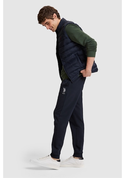 U.S. Polo Assn. Erkek Lacivert Slim Fit Paçası Lastikli Eşofman Altı 50329410-vr033