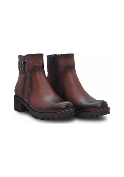 Hakiki Deri Kadın Bot 25env1305 Bordo