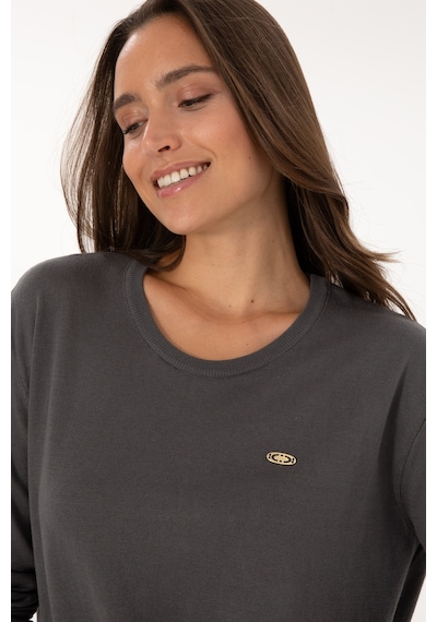 U.S. Polo Assn. Kadın Gri Bisiklet Yaka Basic Kazak 50307735-VR024