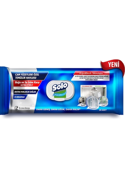 Aquablock Cam Yüzeylere Özel Temizlik Havlusu 30 Yaprak Diğer