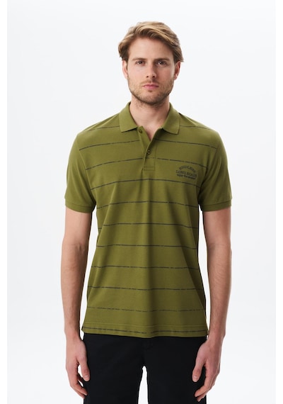 AR-MA Arma Erkek Basic Regular Fit % 100 Pamuk Pike Polo Yaka Tişört Y29374355702 Yeşil