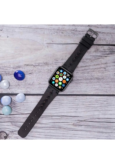 Apple Watch Uyumlu Deri Kordon 42-44-45mm Tn1 Boras Diğer
