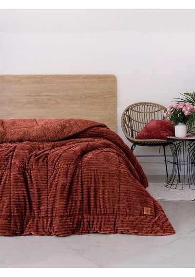 Cotton Box Wave Çift Kişilik Yorgan Tarçın 195x215 Cm Turuncu