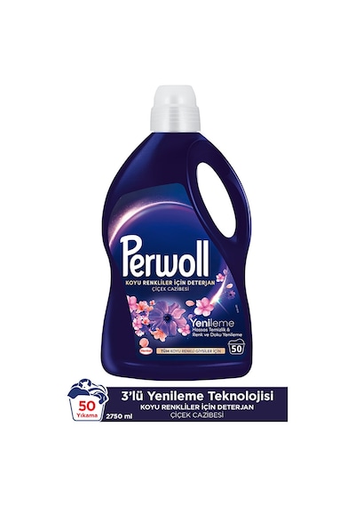 Perwoll Çiçek Cazibesi Koyu Renkler Hassas Bakım Çamaşır Deterjan 2950 ML