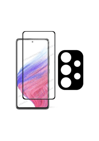 Samsung Galaxy A73 Tam Kaplayan Ekran Koruyucu Ve Kamera Lens Koruyucu