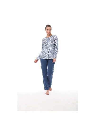 Pijadore 1547 Uzun Kollu Kadın Pijama Takım 001