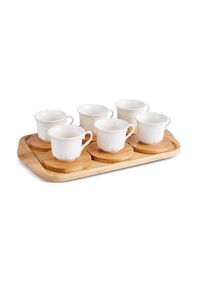 Karaca  Bambu Tepsili 6 Kişilik Kahve Fincanı 90 Ml