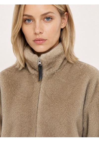 Loft Kadın Bej Kapüşonlu Oversize Mont Lf2043908 Q1.v1