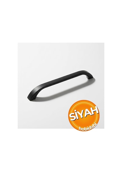 Göksu Siyah Metal Mutfak Dolap Kulpları, Çekmece Kapak Kulbu, Mobilya Kulp 96 Mm, Adet, 1 Belirtilmemis