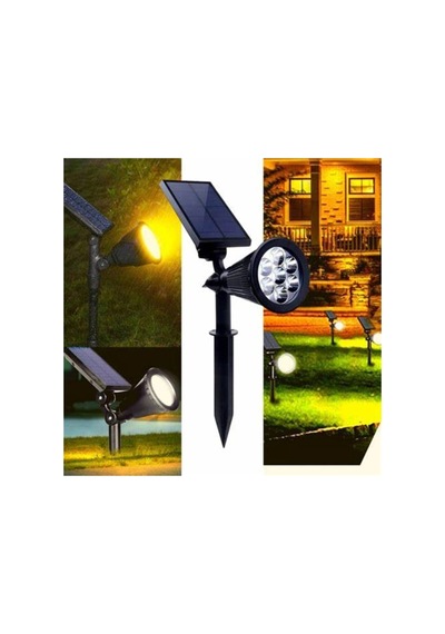 Solar Güneş Enerjili Dış Mekan Aydınlatma Su Geçirmez Dekoratif Solar 7w Kazıklı Rgb Bahçe Armatürü