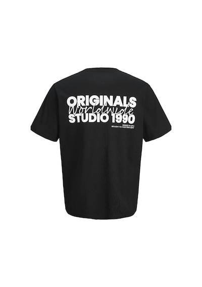 Jack & Jones Jorvesterbro Back Tee Ss Crew Neck Siyah Renkli
