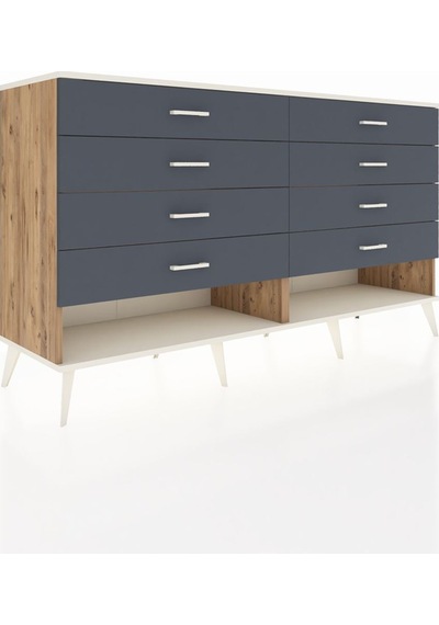 Hyperion Konsol 8 Çekmeceli 176x44x99 Çam-aytaşı/antrasit Atlas Çam/aytası - Atlas Çam Hyperion Konsol 8 Çekmeceli 176x44x99 Çam-aytaşı/antrasit Atlas Çam/aytası - Atlas Çam