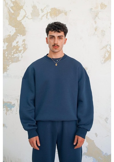 Lacivert Cozy Basic Oversize Sweat Lacivert