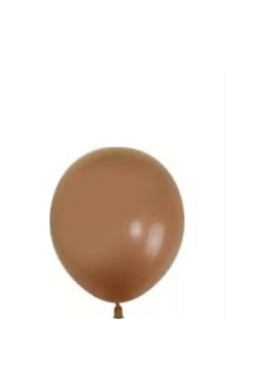 Kahve Mokka Rengi Balon 10 Adet Mocca Renk 12 İnç Kahverengi Kahverengi