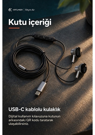 Ytl-12 Ritym Air Usb-c Mikrofonlu Kablolu Kulaklık, Yarı Kulak İçi, Dahili Dac, Kumandalı, 1,2 M - Siyah Diğer Ytl-12 Ritym Air Usb-c Mikrofonlu Kablolu Kulaklık, Yarı Kulak İçi, Dahili Dac, Kumandalı, 1,2 M - Siyah Diğer