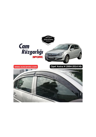 Opel Astra H 2004-2014 Hb Uyumlu Mugen Cam Rüzgarlığı Seti Piano Black 4'lü İthal 00 Şüscaroto Aksesuar