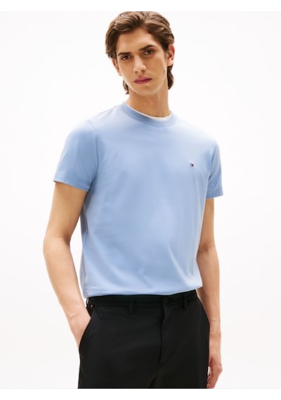 Tommy Hilfiger Klasik Sıfır Yaka T-shirt Açik Mavi