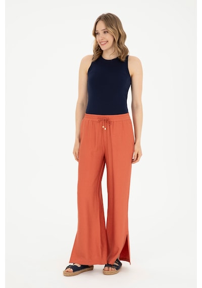 U.S. Polo Assn. Kadın Pudra Kanvas Pantolon 50281147-VR042