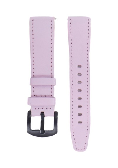 Fro Lw38-43 20 Mm Hakiki Deri Düz Pembe Kordon Siyah Toka