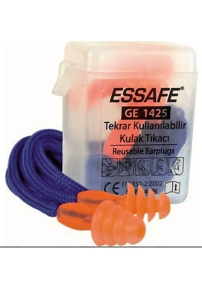 Essafe Ge-1425 Kordonlu Kulak Tıkacı İpli 2 Adet