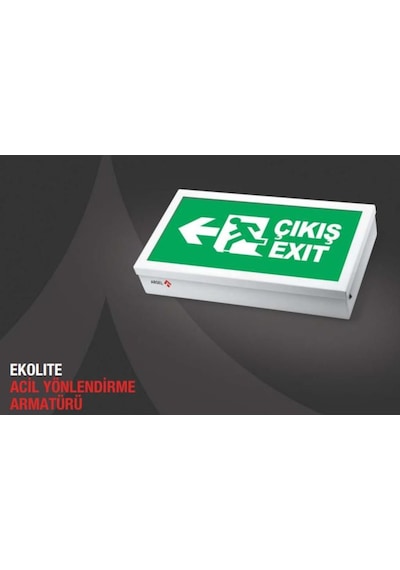 Arsel Ekolite Ae-6010-L Acil Çıkış Yönlendirme Armatürü Şebekeden