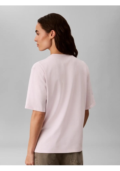 Calvin Klein Ss Relaxed Varsıty C, 3fs Pembe Kadın T-shirt