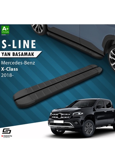 S-Dizayn Mercedes X-Class S-Line Siyah Yan Basamak 203 Cm 2018 Üz