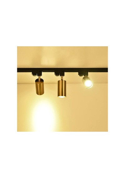 Üçlü Ray Spot Eskitme Başlıklı Led Spot Gün Işığı Led Ampul Fiyata Dahilidir Siyah
