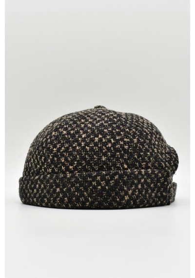 Külah Erkek Hipster Cap Docker Şapka Bej