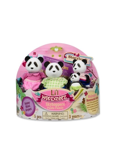 Li'l Woodzeez Panda Ailesi Çok Renkli