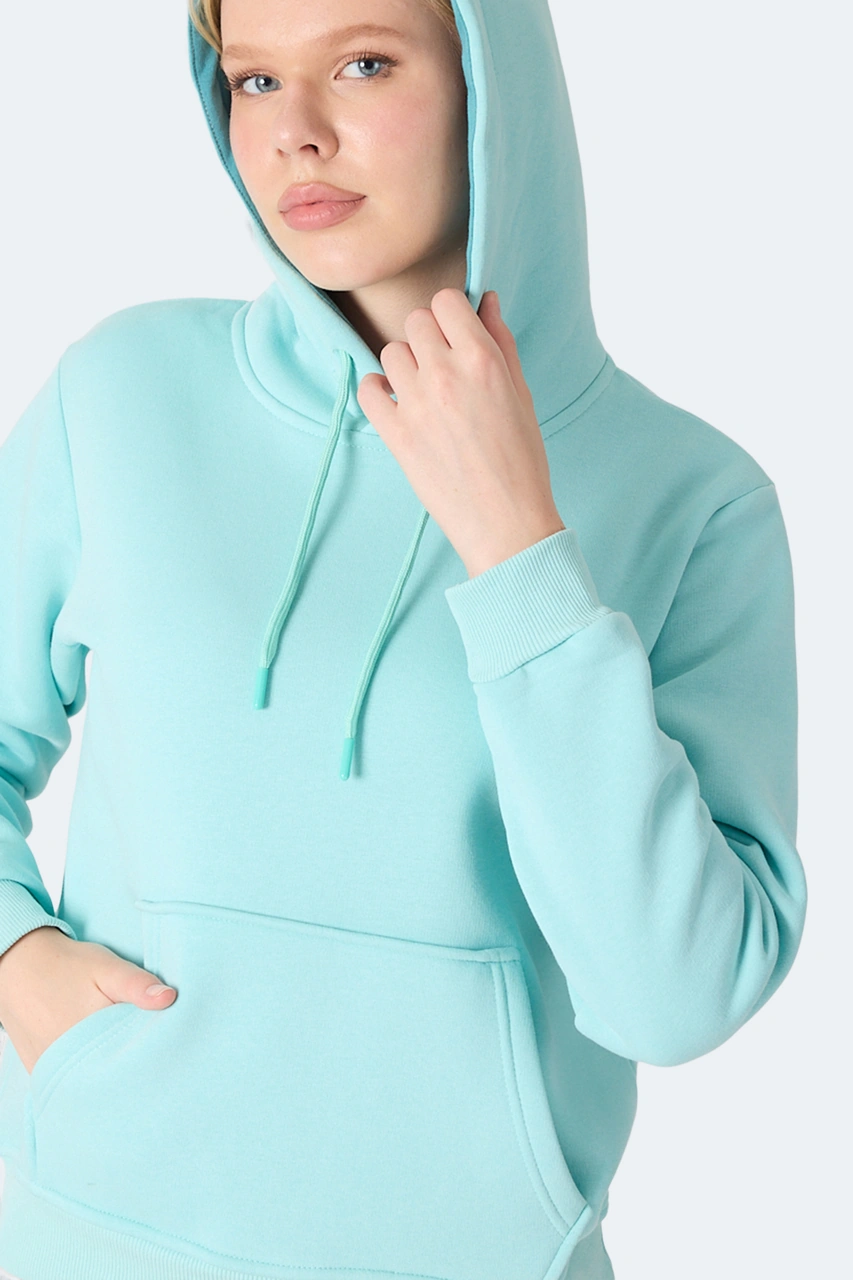 Slazenger Mısty I Kadın Turkuaz Sweatshirt Turkuaz