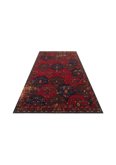 Hoom Rugs Cadis Kdm 02 Red Multy Vintage El Emeği Yüksek Kara Tezgah Halısı Kırmızı